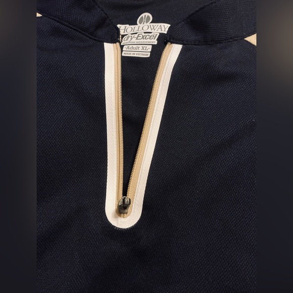 Holloway Men's DRI-Excel Pullover Shirt Navy  Beige/White Color Blocks XL New - Picture 2 of 11